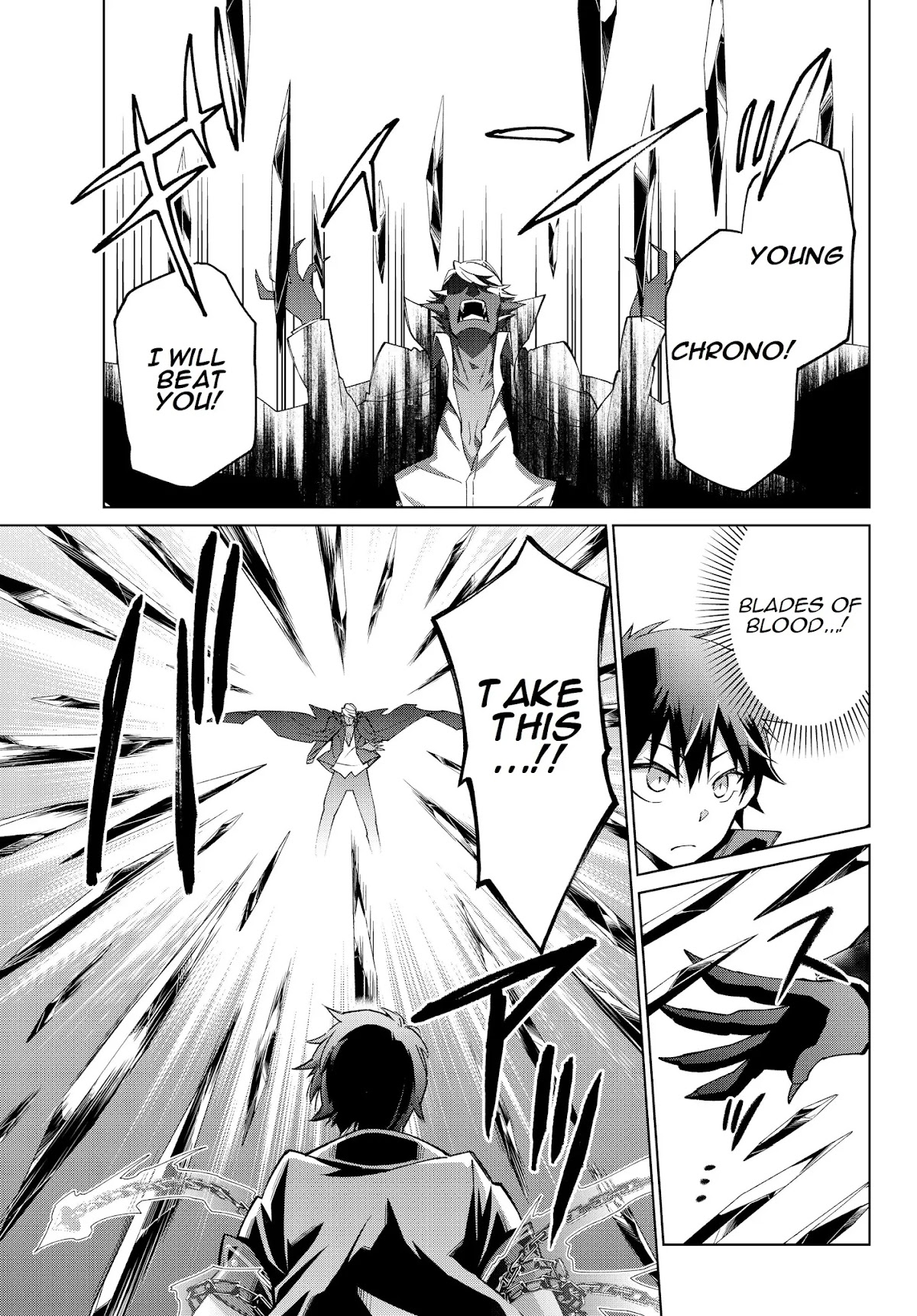 Jishou! Heibon Mazoku no Eiyuu Life: B-kyuu Mazoku nano ni Cheat Dungeon wo Tsukutteshimatta Kekka Chapter 20 page 8 - Chapter 20: Chrono fights demon gods (2)