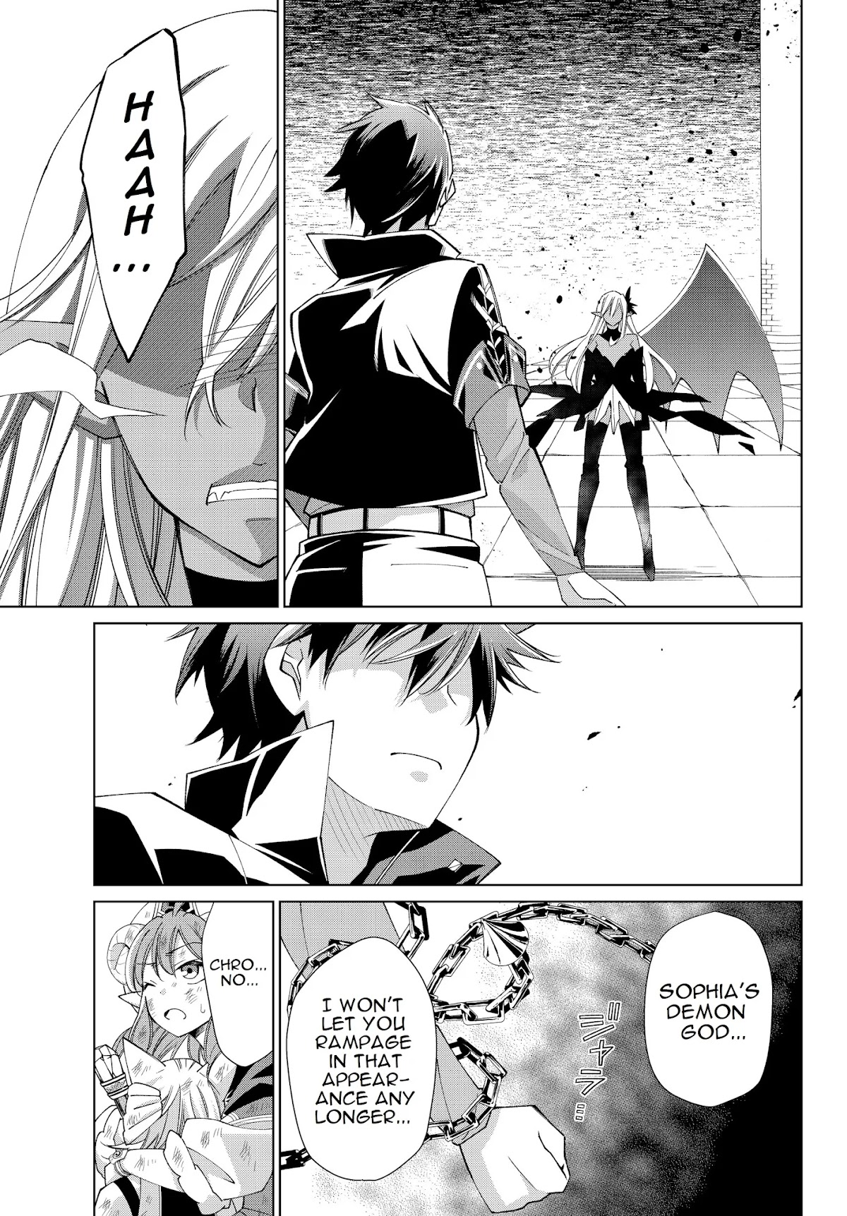 Jishou! Heibon Mazoku no Eiyuu Life: B-kyuu Mazoku nano ni Cheat Dungeon wo Tsukutteshimatta Kekka Chapter 22 page 10 - Chapter 22: Chrono fights demon gods (4)