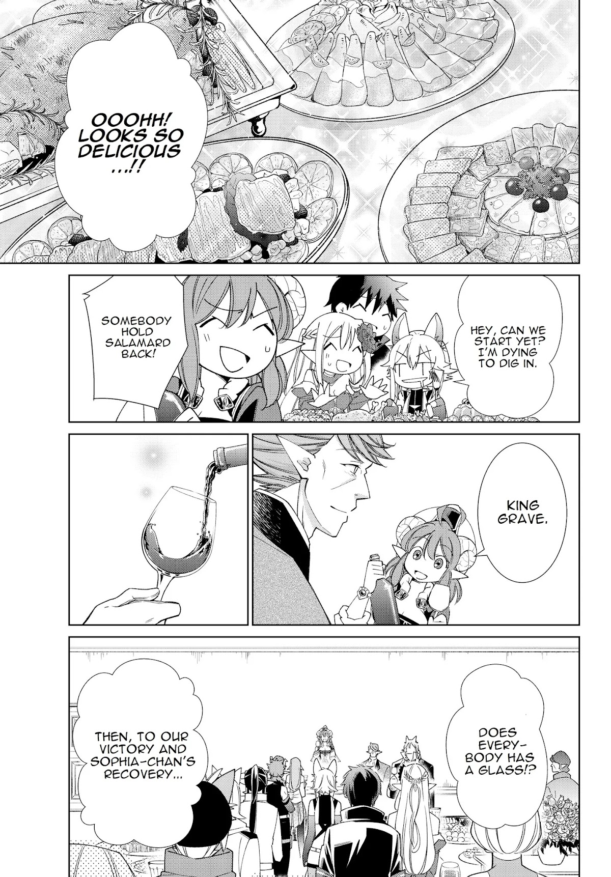 Jishou! Heibon Mazoku no Eiyuu Life: B-kyuu Mazoku nano ni Cheat Dungeon wo Tsukutteshimatta Kekka Chapter 24 page 15 - Chapter 24: Chrono celebrates his victory
