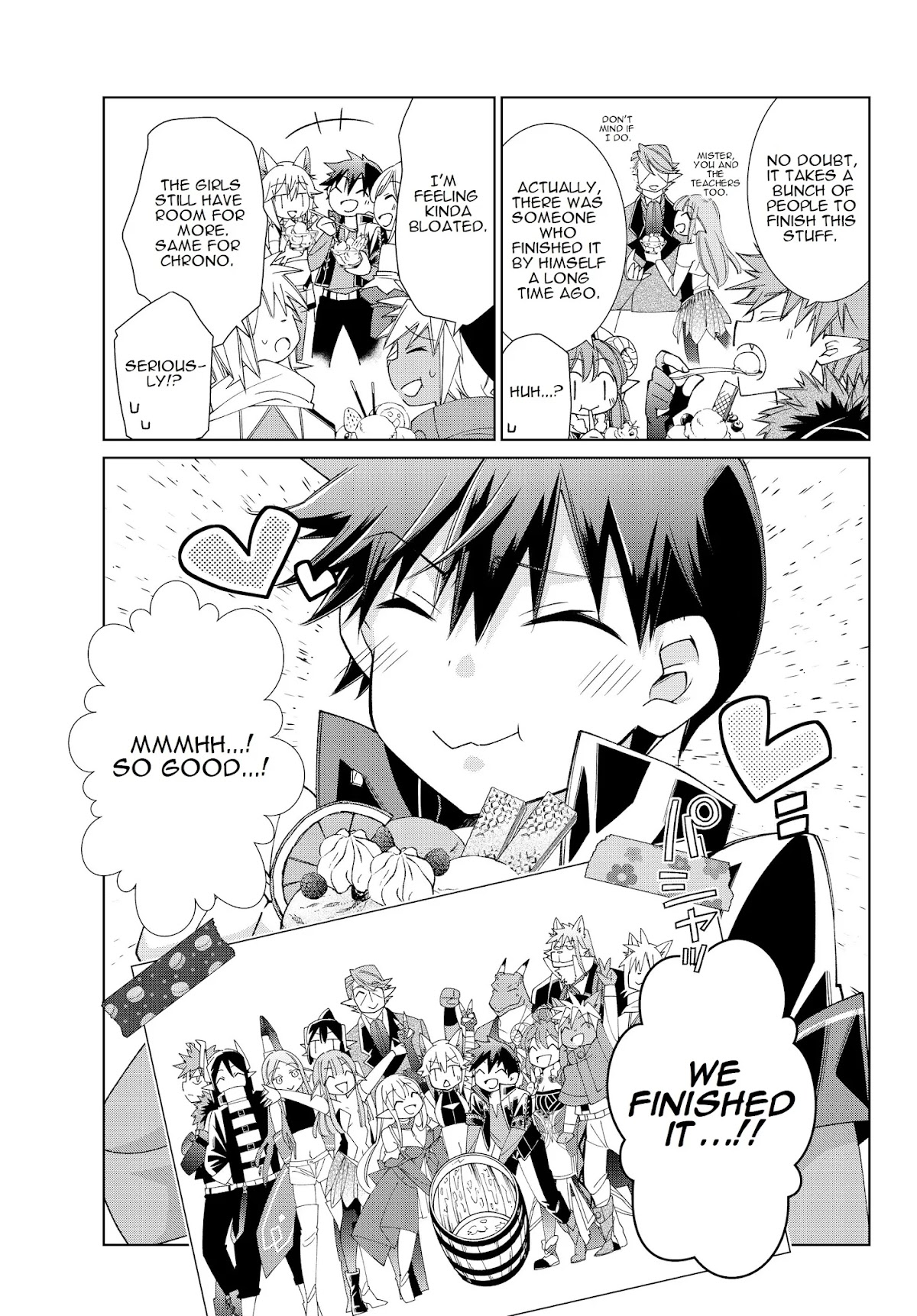 Jishou! Heibon Mazoku no Eiyuu Life: B-kyuu Mazoku nano ni Cheat Dungeon wo Tsukutteshimatta Kekka Chapter 24 page 18 - Chapter 24: Chrono celebrates his victory