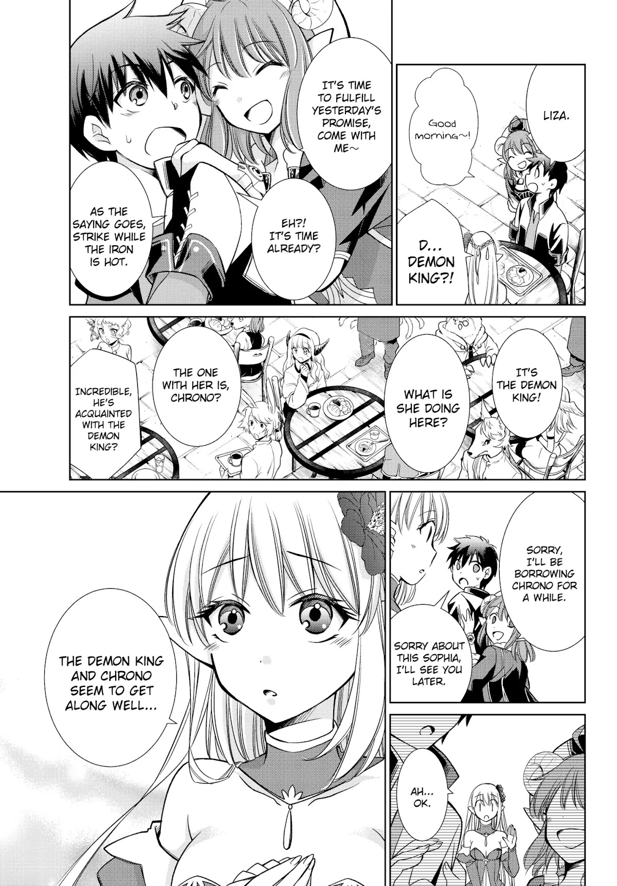 Jishou! Heibon Mazoku no Eiyuu Life: B-kyuu Mazoku nano ni Cheat Dungeon wo Tsukutteshimatta Kekka Chapter 3 page 13 - Chapter 3: Chrono Joins The Exploration Team