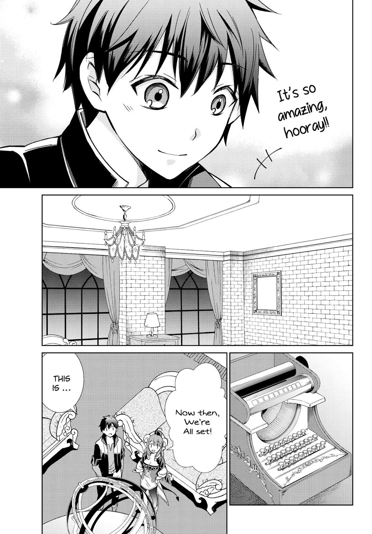 Jishou! Heibon Mazoku no Eiyuu Life: B-kyuu Mazoku nano ni Cheat Dungeon wo Tsukutteshimatta Kekka Chapter 4 page 16 - Chapter 4: Chrono Obtains His First Treasure