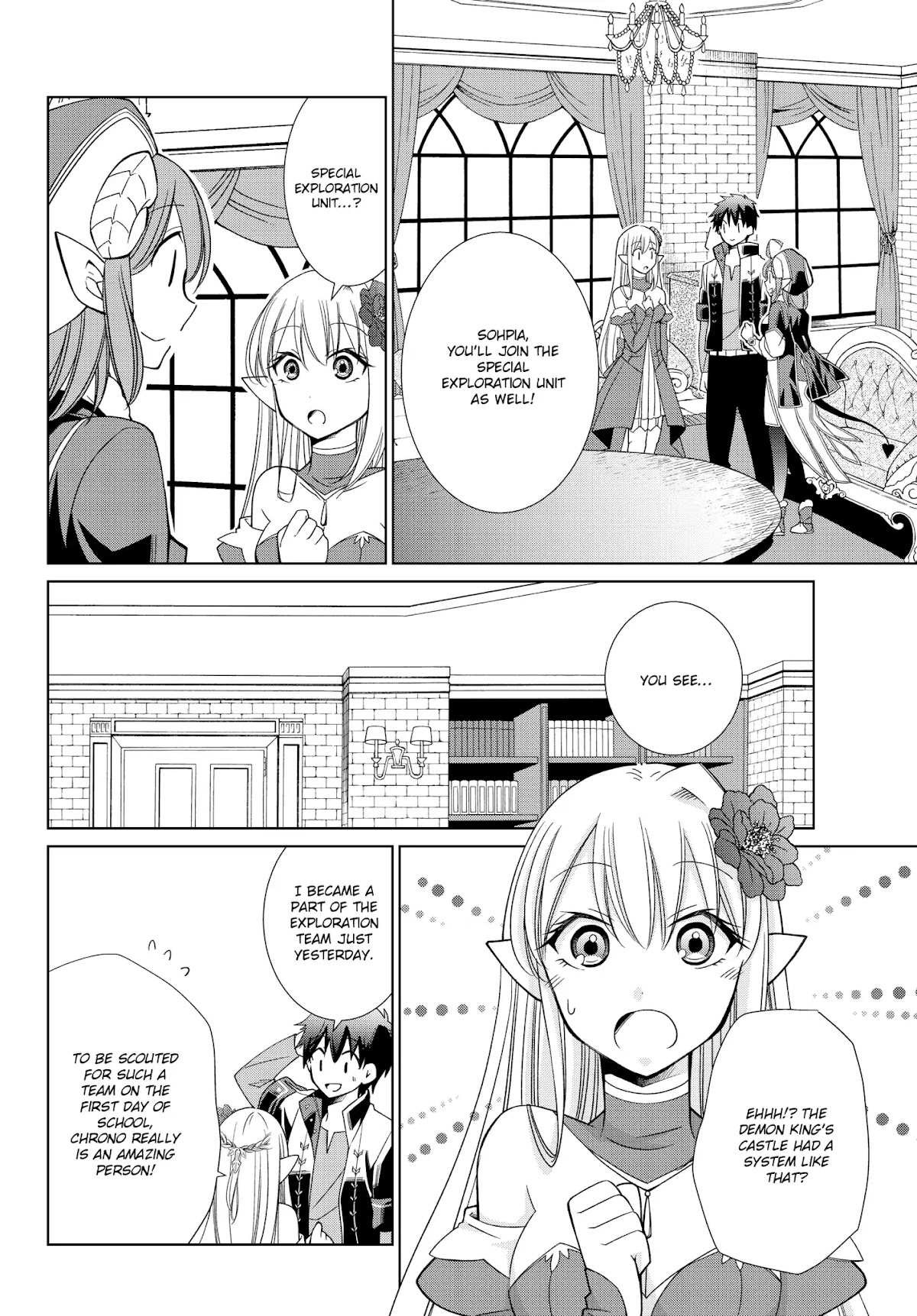 Jishou! Heibon Mazoku no Eiyuu Life: B-kyuu Mazoku nano ni Cheat Dungeon wo Tsukutteshimatta Kekka Chapter 6 page 13 - Chapter 6: Chrono, Binds Sophia