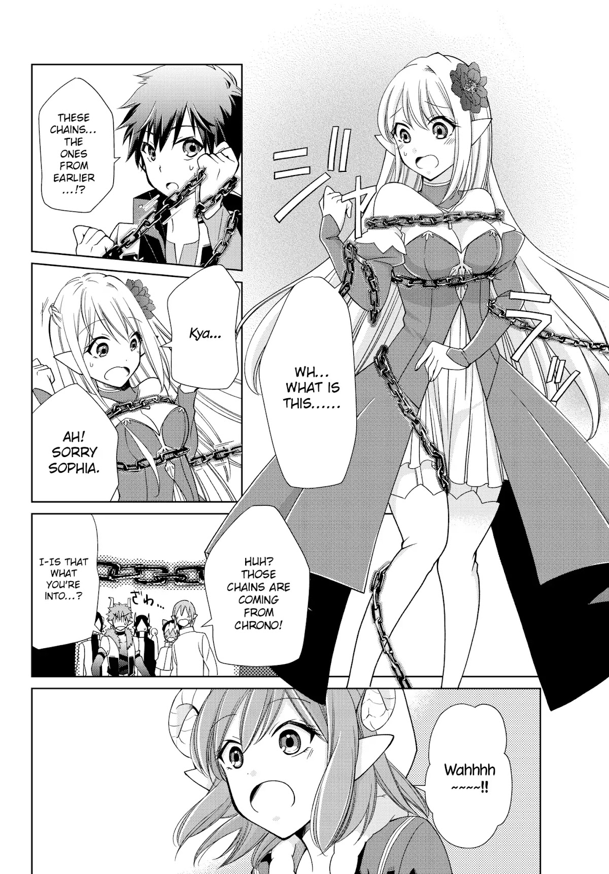 Jishou! Heibon Mazoku no Eiyuu Life: B-kyuu Mazoku nano ni Cheat Dungeon wo Tsukutteshimatta Kekka Chapter 6 page 3 - Chapter 6: Chrono, Binds Sophia
