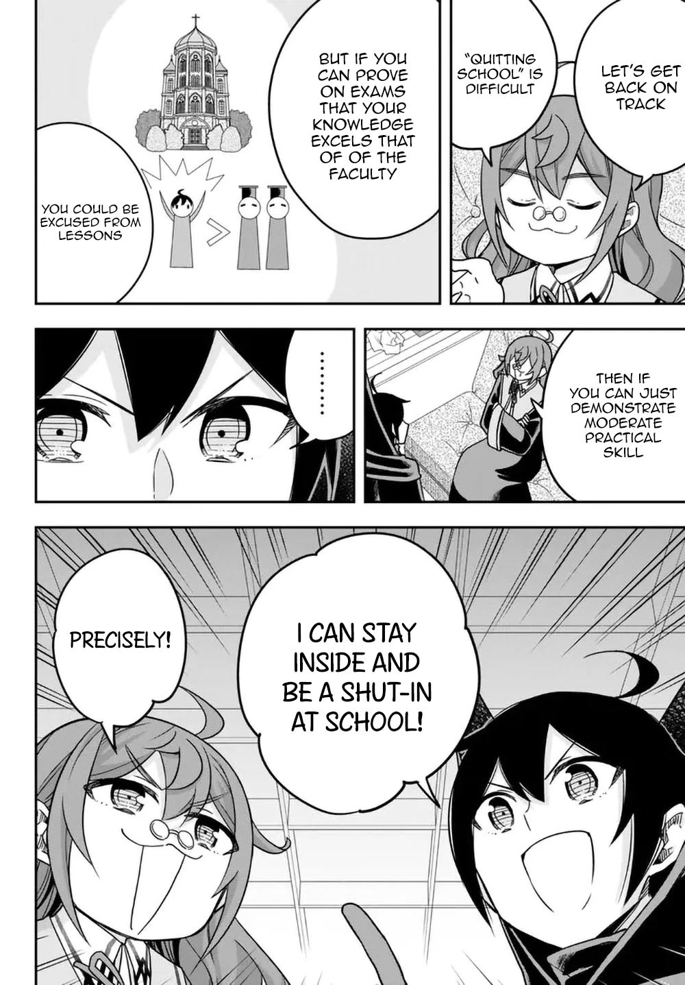 Jitsu wa Ore, Saikyou Deshita? Chapter 59 page 14 - Chapter 59: The Road to Quitting School