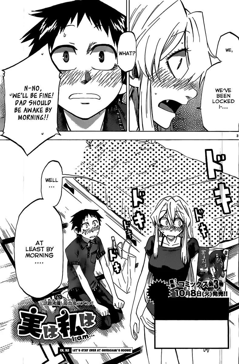 Jitsu wa Watashi wa Chapter 32 page 4 - Chapter 32: Let's Stay Over at Shiragami's House!