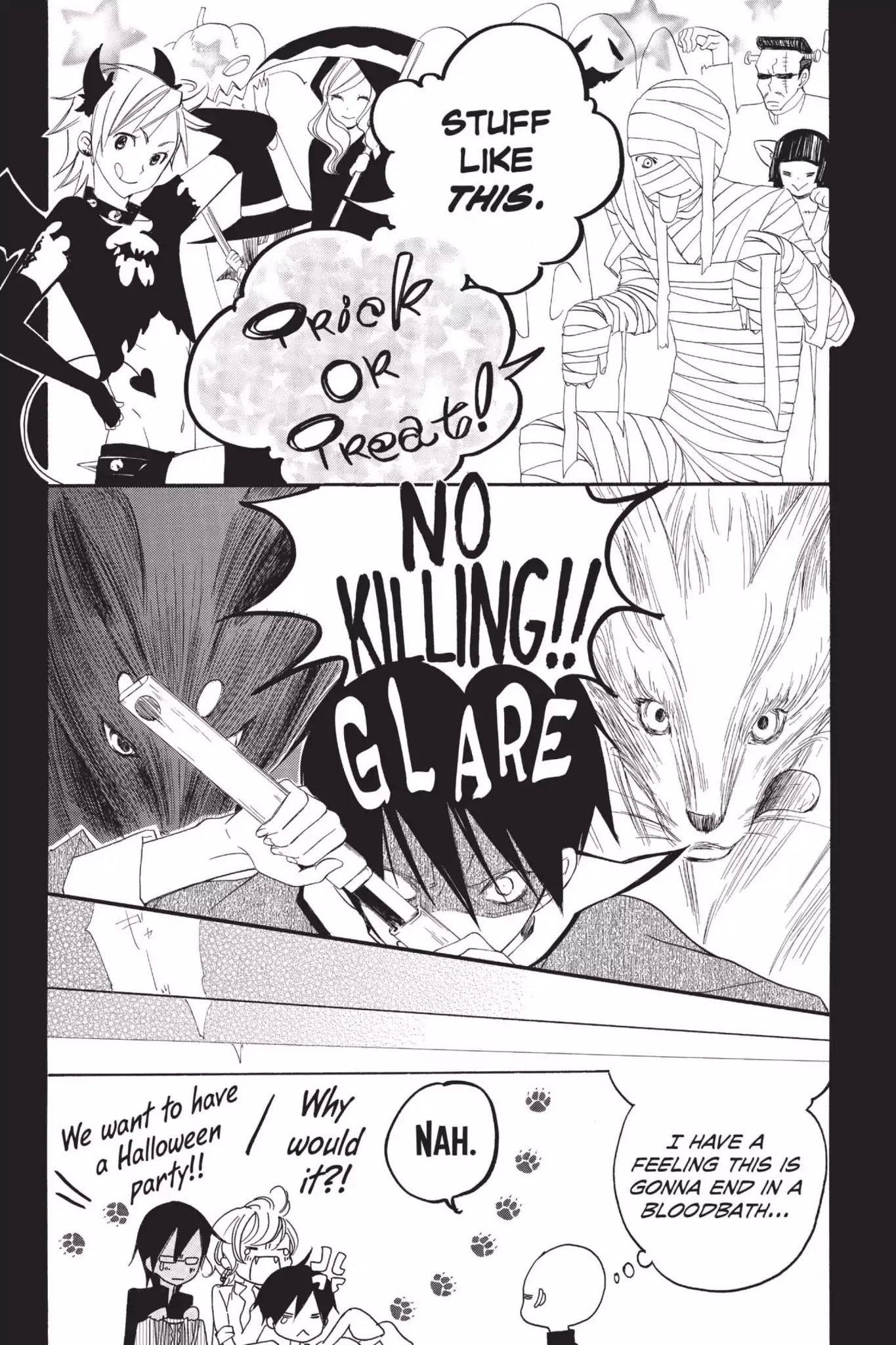 Jiujiu Chapter 19.5 page 2 - Vol.4 Fan Service Scene 3: Class 2-A and All Hallow's Eve