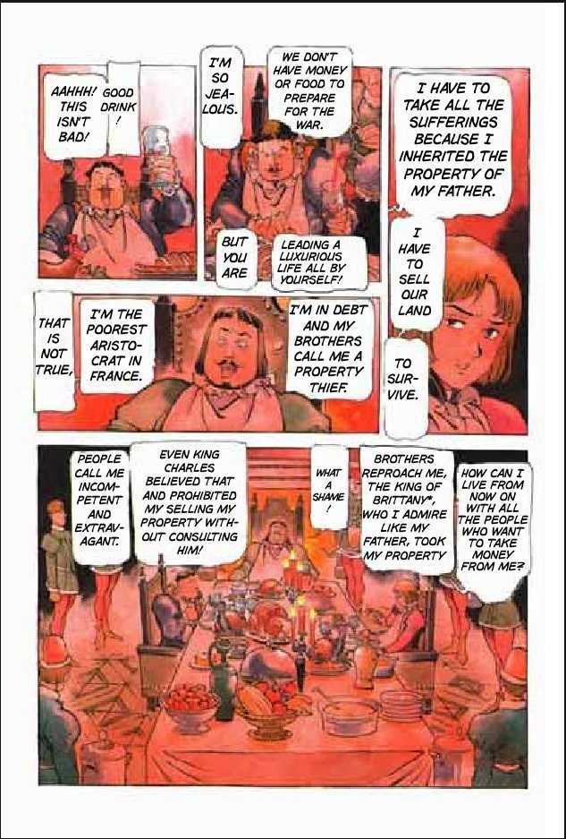 Joan Chapter 2.1 page 102 - Vol.2 Chapter 1 : 1 Pont \ 2 Chateau de Gilles \ 3 Satan \ 4 Seraphim