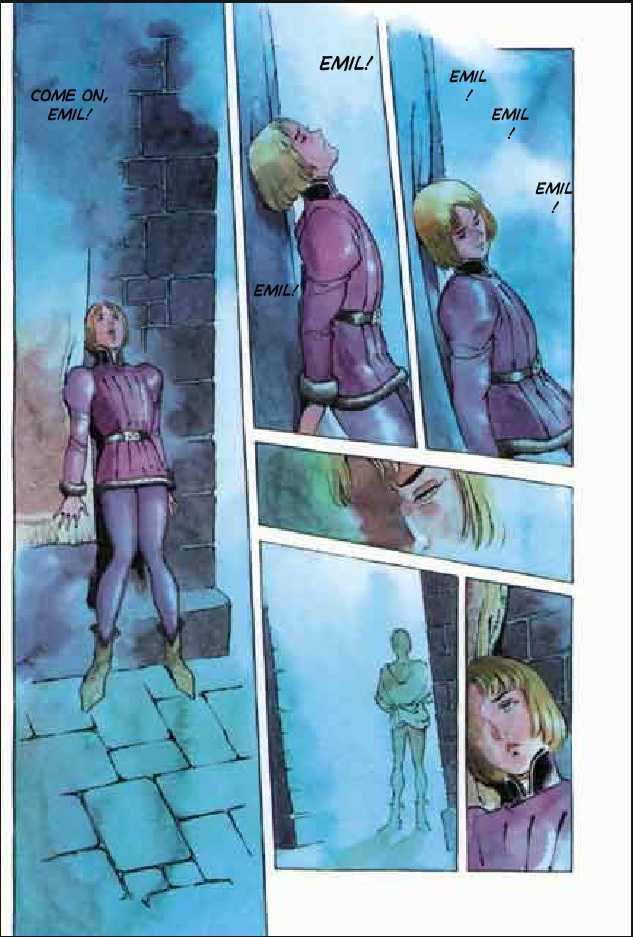 Joan Chapter 2.1 page 105 - Vol.2 Chapter 1 : 1 Pont \ 2 Chateau de Gilles \ 3 Satan \ 4 Seraphim