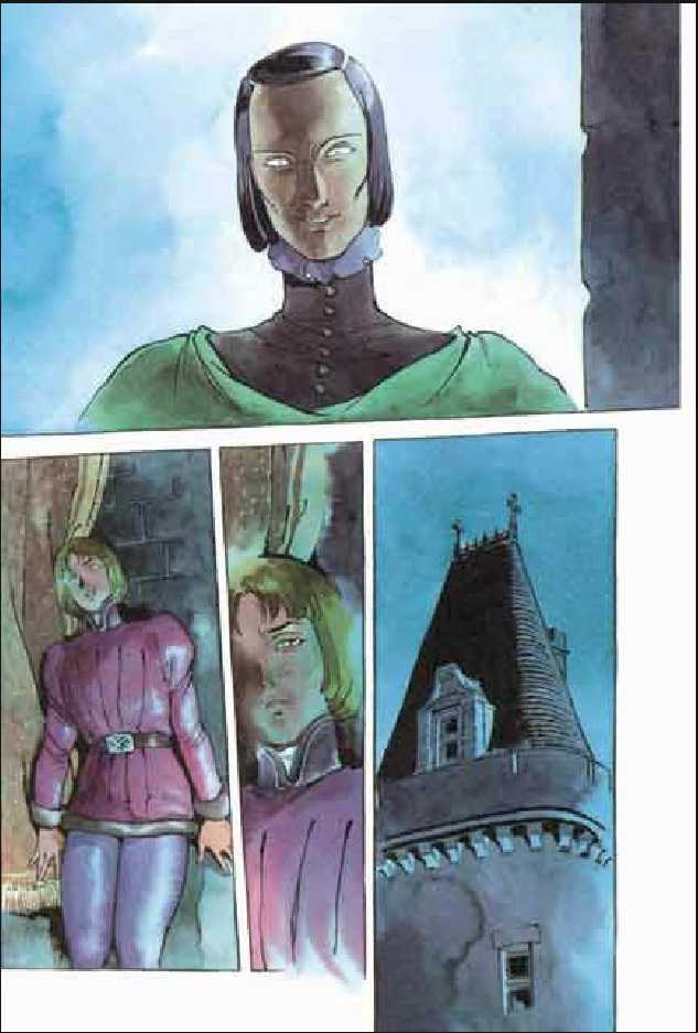Joan Chapter 2.1 page 107 - Vol.2 Chapter 1 : 1 Pont \ 2 Chateau de Gilles \ 3 Satan \ 4 Seraphim