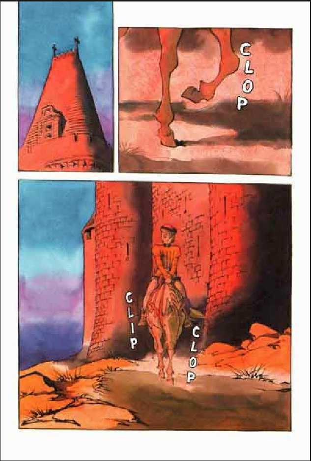 Joan Chapter 2.1 page 114 - Vol.2 Chapter 1 : 1 Pont \ 2 Chateau de Gilles \ 3 Satan \ 4 Seraphim