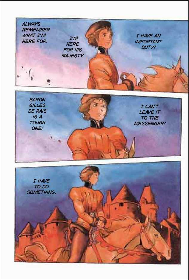 Joan Chapter 2.1 page 116 - Vol.2 Chapter 1 : 1 Pont \ 2 Chateau de Gilles \ 3 Satan \ 4 Seraphim