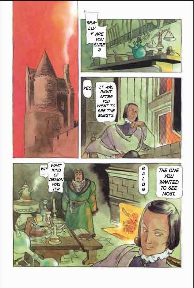 Joan Chapter 2.1 page 122 - Vol.2 Chapter 1 : 1 Pont \ 2 Chateau de Gilles \ 3 Satan \ 4 Seraphim