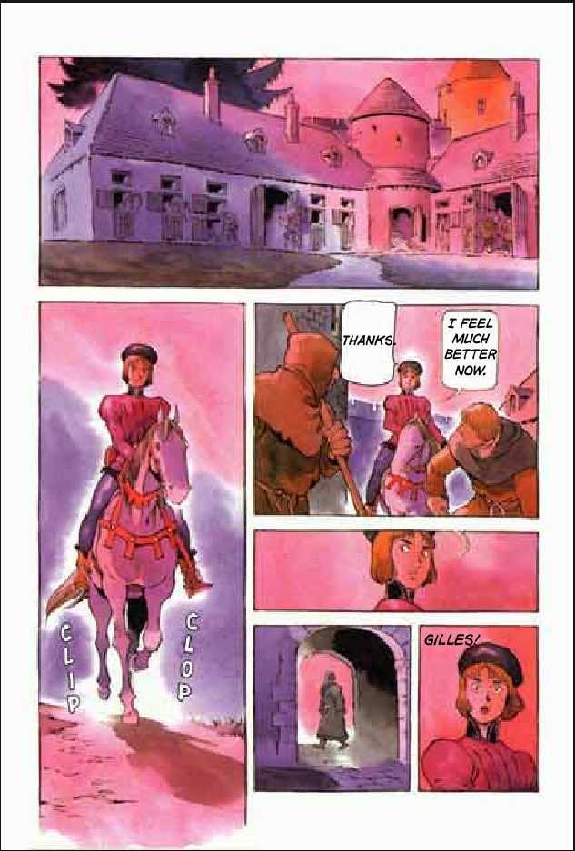 Joan Chapter 2.1 page 129 - Vol.2 Chapter 1 : 1 Pont \ 2 Chateau de Gilles \ 3 Satan \ 4 Seraphim