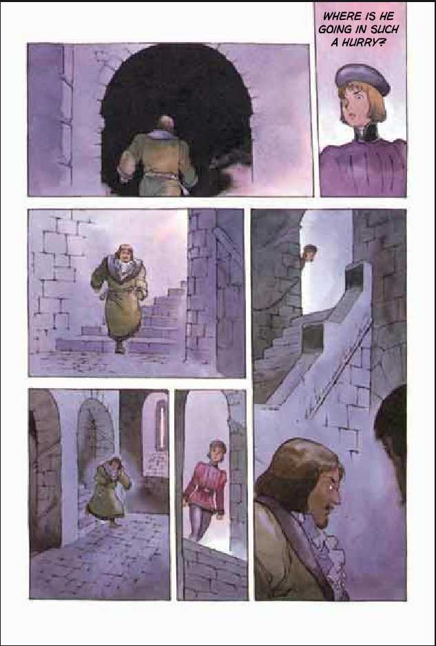 Joan Chapter 2.1 page 131 - Vol.2 Chapter 1 : 1 Pont \ 2 Chateau de Gilles \ 3 Satan \ 4 Seraphim