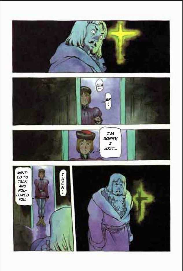 Joan Chapter 2.1 page 138 - Vol.2 Chapter 1 : 1 Pont \ 2 Chateau de Gilles \ 3 Satan \ 4 Seraphim