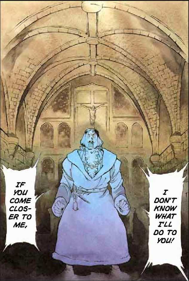 Joan Chapter 2.1 page 140 - Vol.2 Chapter 1 : 1 Pont \ 2 Chateau de Gilles \ 3 Satan \ 4 Seraphim