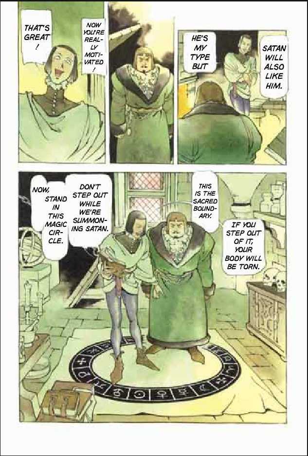 Joan Chapter 2.1 page 145 - Vol.2 Chapter 1 : 1 Pont \ 2 Chateau de Gilles \ 3 Satan \ 4 Seraphim