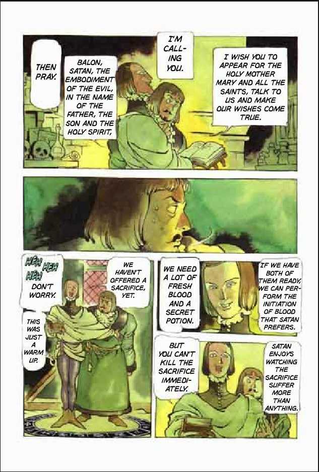 Joan Chapter 2.1 page 146 - Vol.2 Chapter 1 : 1 Pont \ 2 Chateau de Gilles \ 3 Satan \ 4 Seraphim