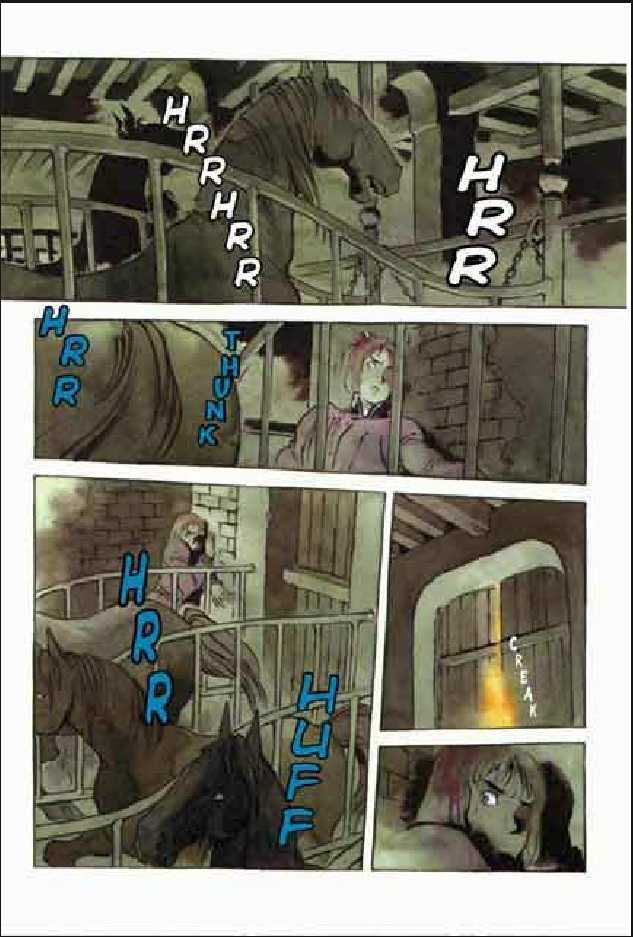 Joan Chapter 2.1 page 160 - Vol.2 Chapter 1 : 1 Pont \ 2 Chateau de Gilles \ 3 Satan \ 4 Seraphim