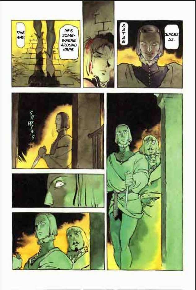 Joan Chapter 2.1 page 163 - Vol.2 Chapter 1 : 1 Pont \ 2 Chateau de Gilles \ 3 Satan \ 4 Seraphim