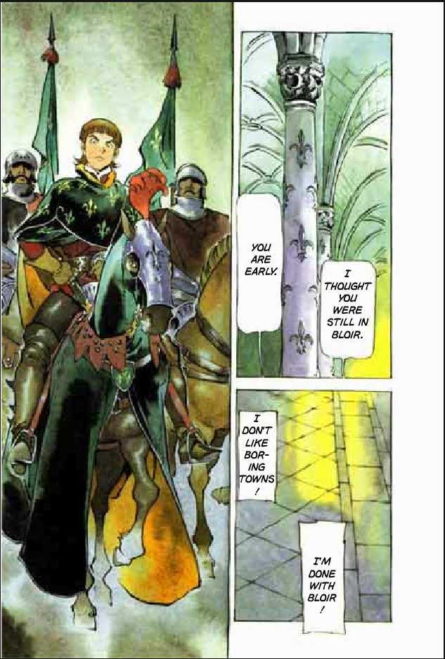 Joan Chapter 2.1 page 28 - Vol.2 Chapter 1 : 1 Pont \ 2 Chateau de Gilles \ 3 Satan \ 4 Seraphim
