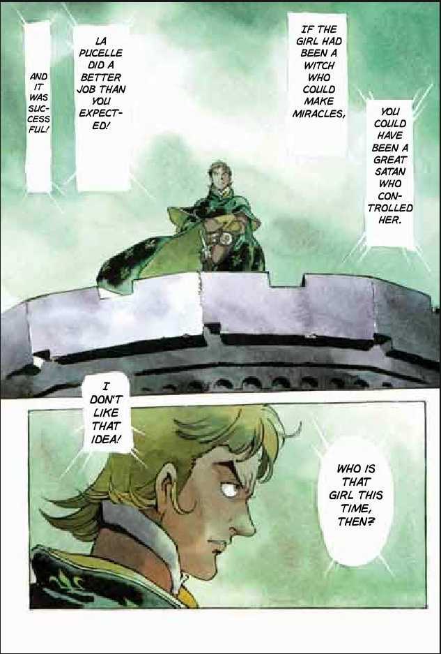 Joan Chapter 2.1 page 34 - Vol.2 Chapter 1 : 1 Pont \ 2 Chateau de Gilles \ 3 Satan \ 4 Seraphim