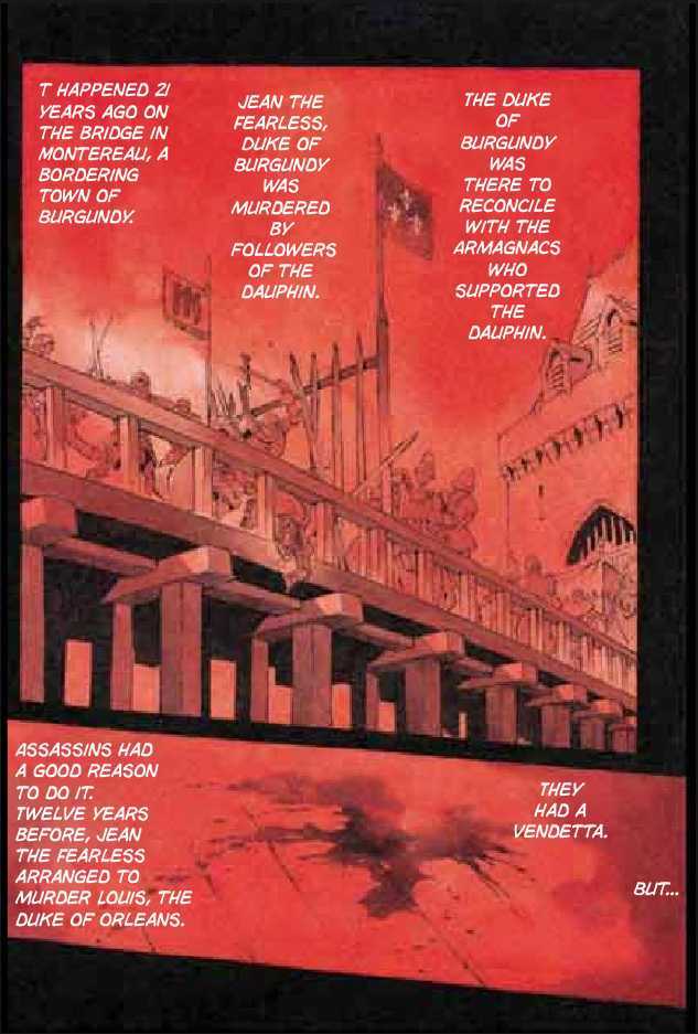 Joan Chapter 2.1 page 63 - Vol.2 Chapter 1 : 1 Pont \ 2 Chateau de Gilles \ 3 Satan \ 4 Seraphim