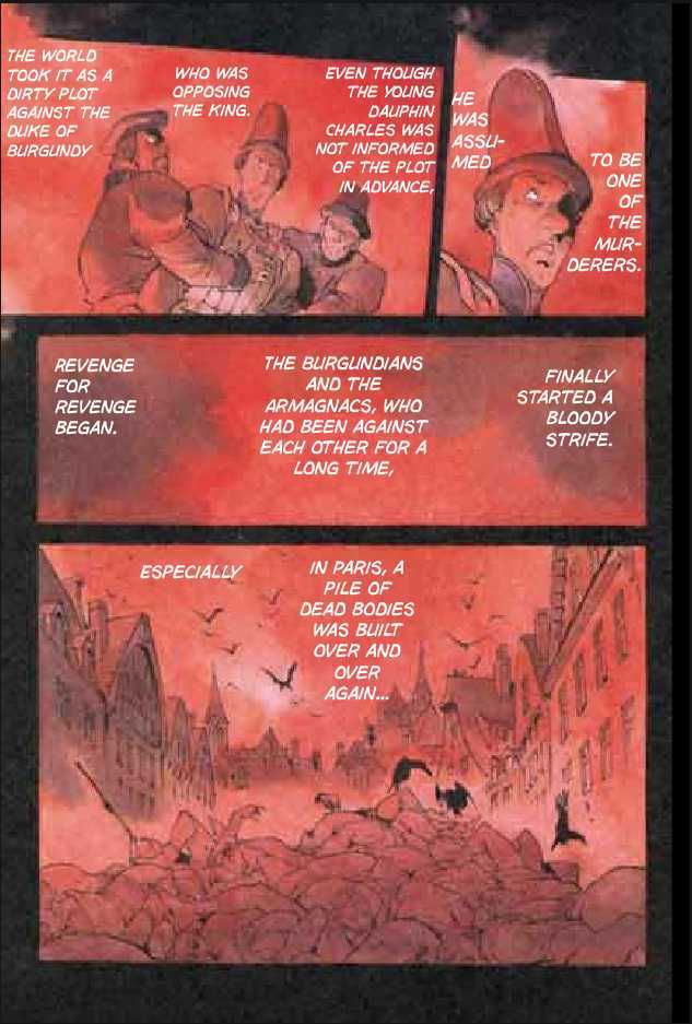 Joan Chapter 2.1 page 64 - Vol.2 Chapter 1 : 1 Pont \ 2 Chateau de Gilles \ 3 Satan \ 4 Seraphim