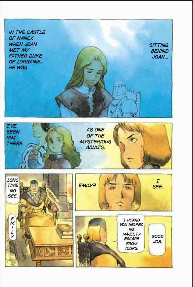 Joan Chapter 2.1 page 79 - Vol.2 Chapter 1 : 1 Pont \ 2 Chateau de Gilles \ 3 Satan \ 4 Seraphim