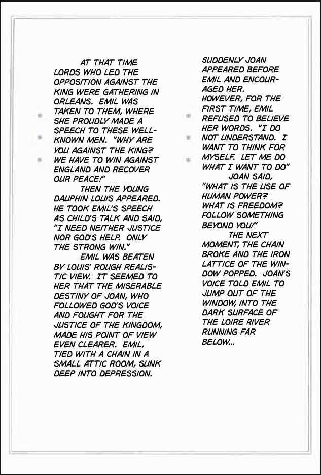 Joan Chapter 2.1 page 8 - Vol.2 Chapter 1 : 1 Pont \ 2 Chateau de Gilles \ 3 Satan \ 4 Seraphim