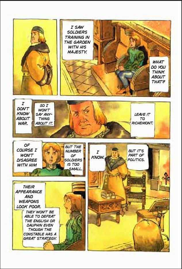 Joan Chapter 2.1 page 82 - Vol.2 Chapter 1 : 1 Pont \ 2 Chateau de Gilles \ 3 Satan \ 4 Seraphim