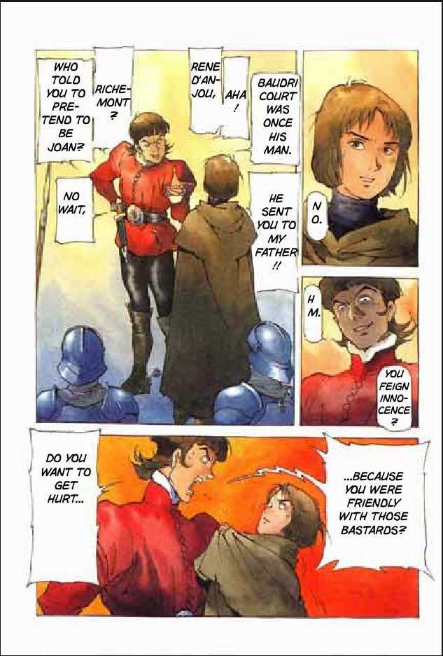Joan Chapter 3.1 page 100 - Vol.3 Chapter 1 : 1 Agnes \ 2 Alencon \ 3 Marguerite \ 4 Feu de la Pucelle (Joan's...