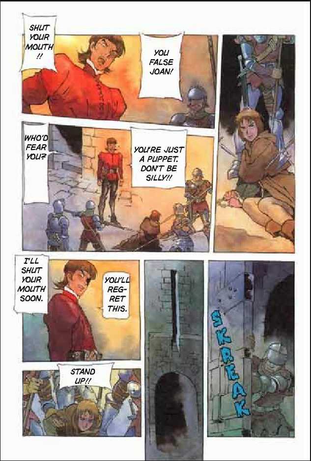 Joan Chapter 3.1 page 102 - Vol.3 Chapter 1 : 1 Agnes \ 2 Alencon \ 3 Marguerite \ 4 Feu de la Pucelle (Joan's...