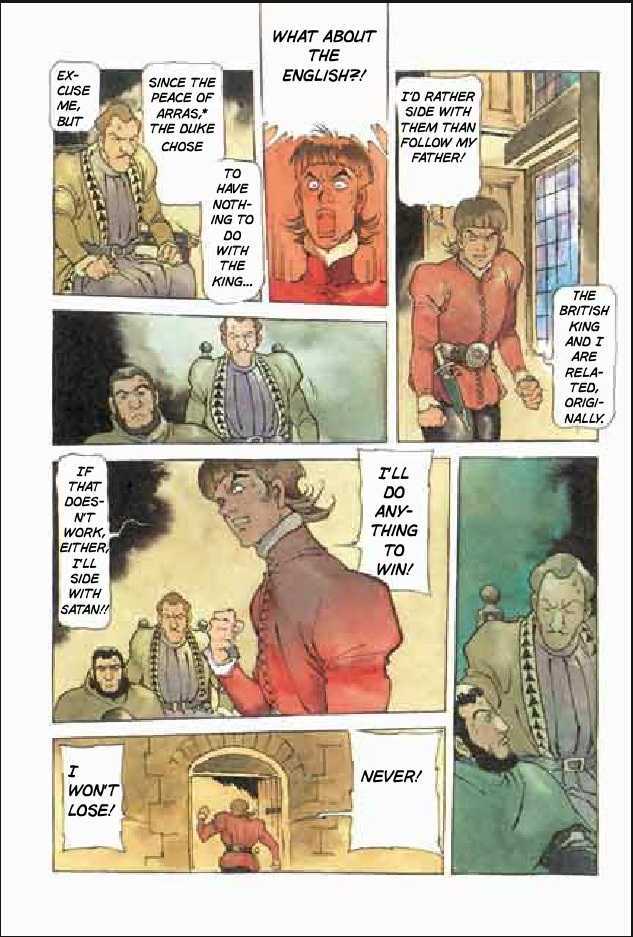 Joan Chapter 3.1 page 120 - Vol.3 Chapter 1 : 1 Agnes \ 2 Alencon \ 3 Marguerite \ 4 Feu de la Pucelle (Joan's...