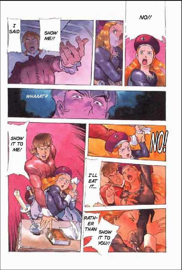 Joan Chapter 3.1 page 131 - Vol.3 Chapter 1 : 1 Agnes \ 2 Alencon \ 3 Marguerite \ 4 Feu de la Pucelle (Joan's...