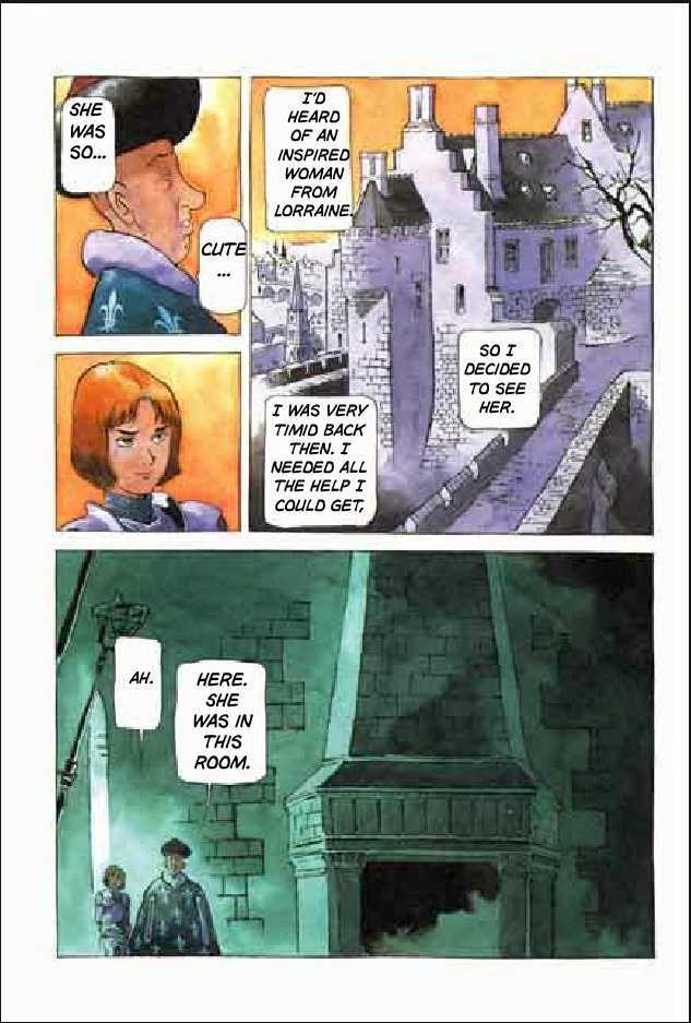 Joan Chapter 3.1 page 14 - Vol.3 Chapter 1 : 1 Agnes \ 2 Alencon \ 3 Marguerite \ 4 Feu de la Pucelle (Joan's...