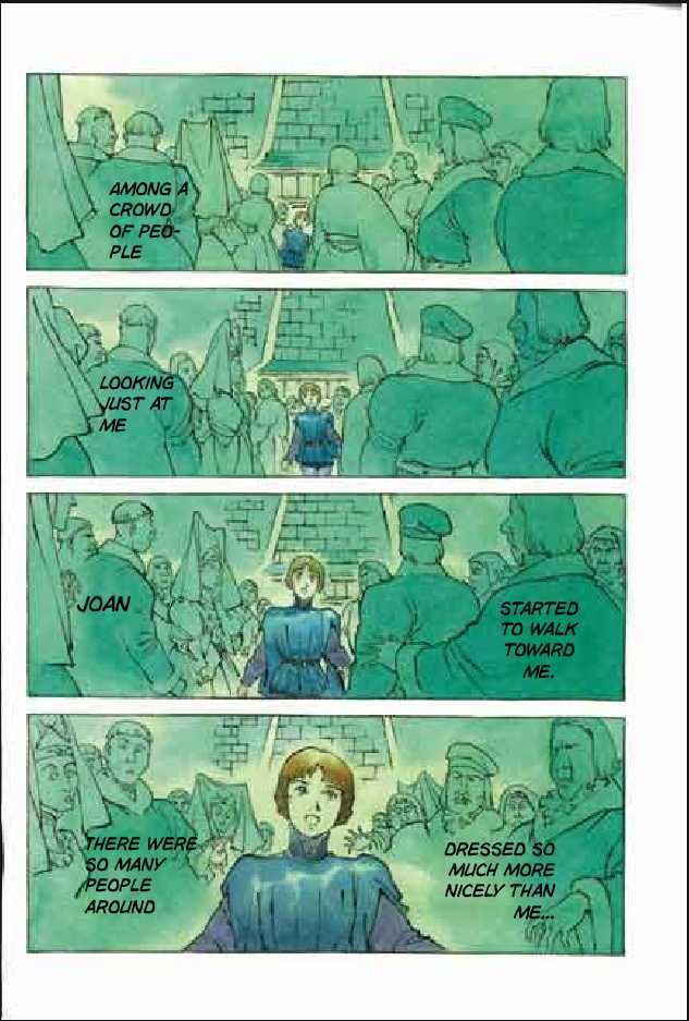 Joan Chapter 3.1 page 15 - Vol.3 Chapter 1 : 1 Agnes \ 2 Alencon \ 3 Marguerite \ 4 Feu de la Pucelle (Joan's...