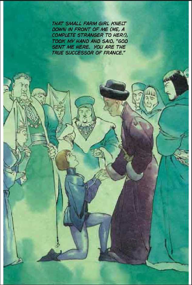 Joan Chapter 3.1 page 16 - Vol.3 Chapter 1 : 1 Agnes \ 2 Alencon \ 3 Marguerite \ 4 Feu de la Pucelle (Joan's...