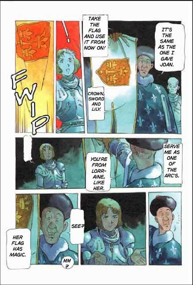 Joan Chapter 3.1 page 18 - Vol.3 Chapter 1 : 1 Agnes \ 2 Alencon \ 3 Marguerite \ 4 Feu de la Pucelle (Joan's...