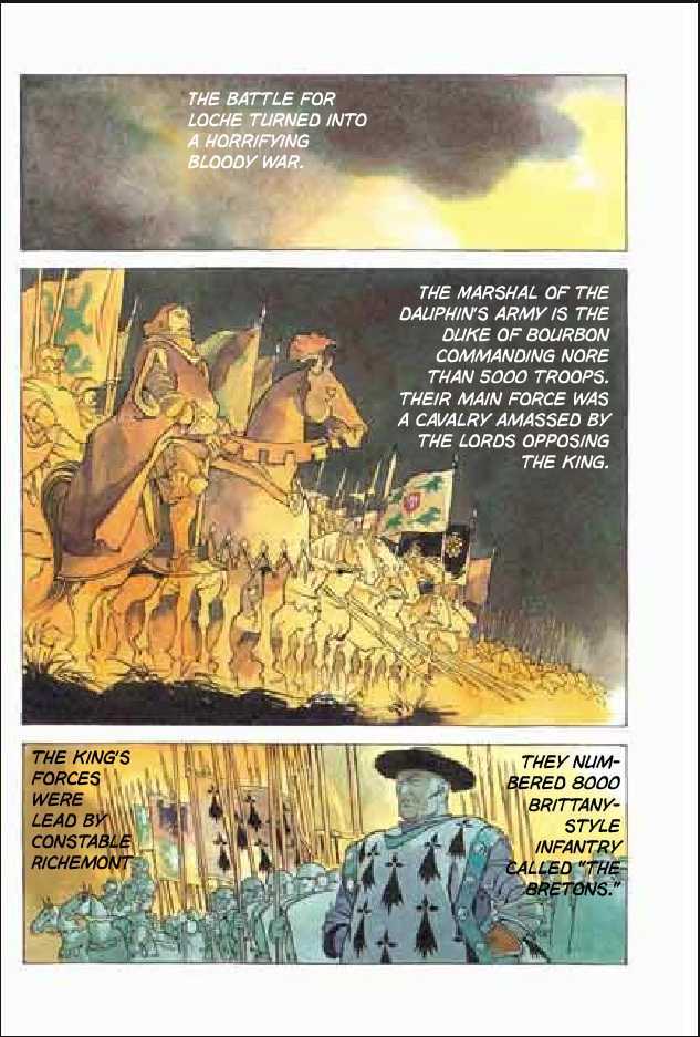 Joan Chapter 3.1 page 45 - Vol.3 Chapter 1 : 1 Agnes \ 2 Alencon \ 3 Marguerite \ 4 Feu de la Pucelle (Joan's...