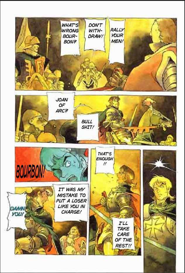Joan Chapter 3.1 page 54 - Vol.3 Chapter 1 : 1 Agnes \ 2 Alencon \ 3 Marguerite \ 4 Feu de la Pucelle (Joan's...