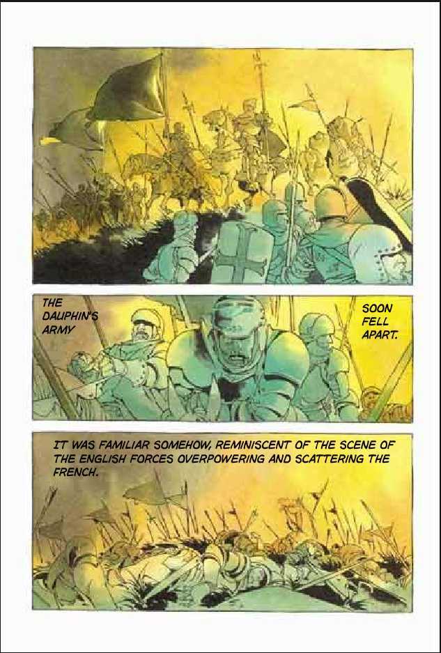 Joan Chapter 3.1 page 58 - Vol.3 Chapter 1 : 1 Agnes \ 2 Alencon \ 3 Marguerite \ 4 Feu de la Pucelle (Joan's...