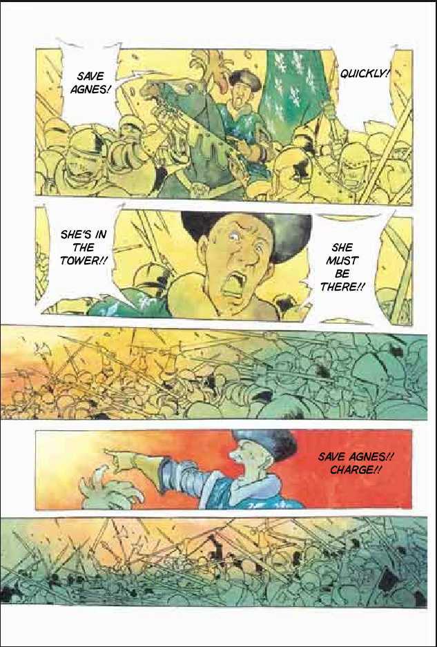 Joan Chapter 3.1 page 68 - Vol.3 Chapter 1 : 1 Agnes \ 2 Alencon \ 3 Marguerite \ 4 Feu de la Pucelle (Joan's...