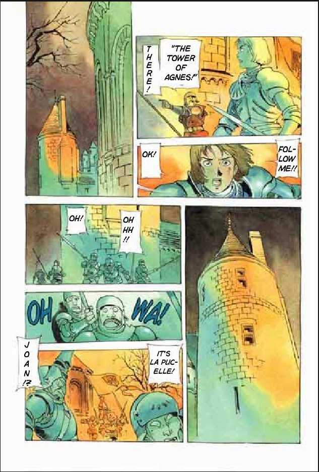 Joan Chapter 3.1 page 70 - Vol.3 Chapter 1 : 1 Agnes \ 2 Alencon \ 3 Marguerite \ 4 Feu de la Pucelle (Joan's...