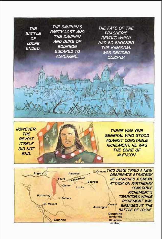 Joan Chapter 3.1 page 79 - Vol.3 Chapter 1 : 1 Agnes \ 2 Alencon \ 3 Marguerite \ 4 Feu de la Pucelle (Joan's...