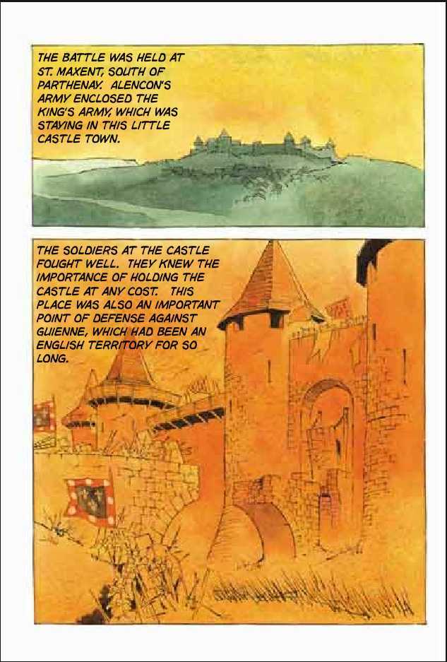 Joan Chapter 3.1 page 80 - Vol.3 Chapter 1 : 1 Agnes \ 2 Alencon \ 3 Marguerite \ 4 Feu de la Pucelle (Joan's...