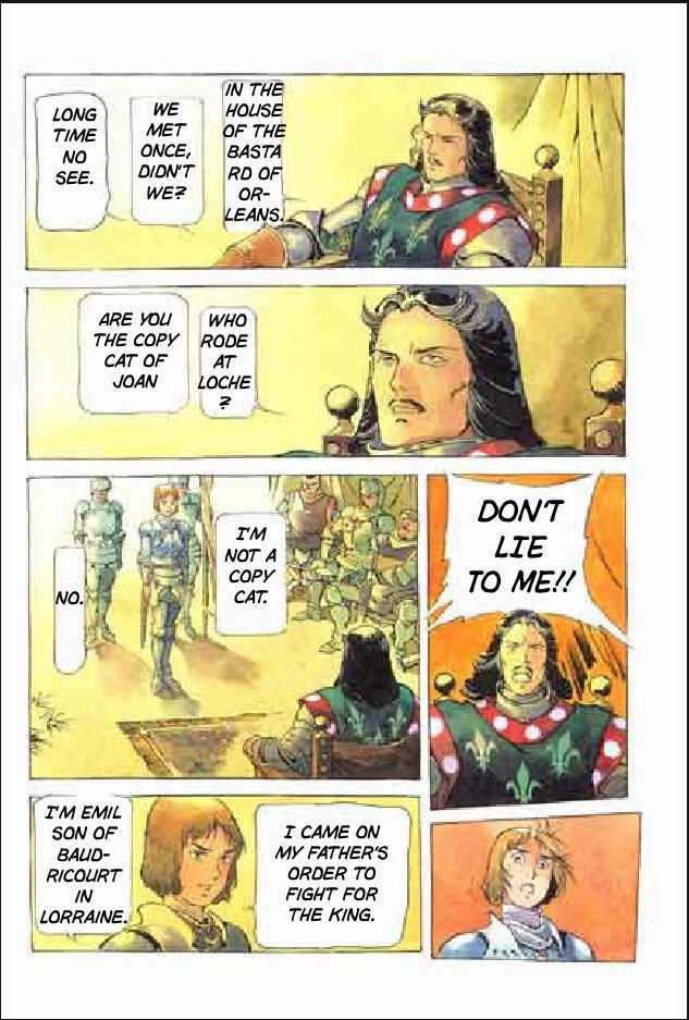 Joan Chapter 3.1 page 83 - Vol.3 Chapter 1 : 1 Agnes \ 2 Alencon \ 3 Marguerite \ 4 Feu de la Pucelle (Joan's...