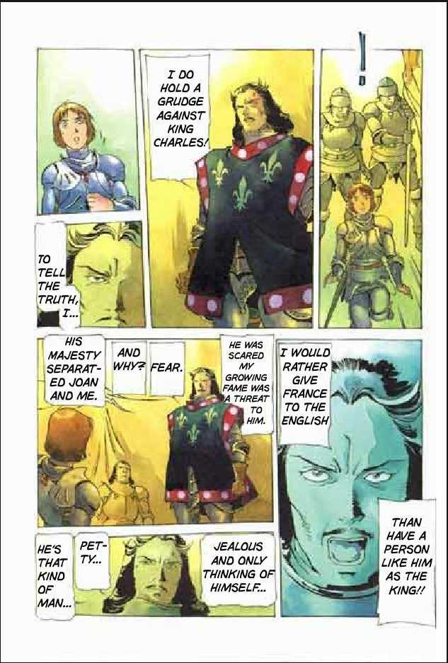 Joan Chapter 3.1 page 86 - Vol.3 Chapter 1 : 1 Agnes \ 2 Alencon \ 3 Marguerite \ 4 Feu de la Pucelle (Joan's...
