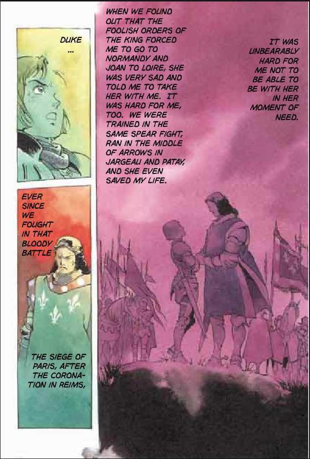Joan Chapter 3.1 page 87 - Vol.3 Chapter 1 : 1 Agnes \ 2 Alencon \ 3 Marguerite \ 4 Feu de la Pucelle (Joan's...